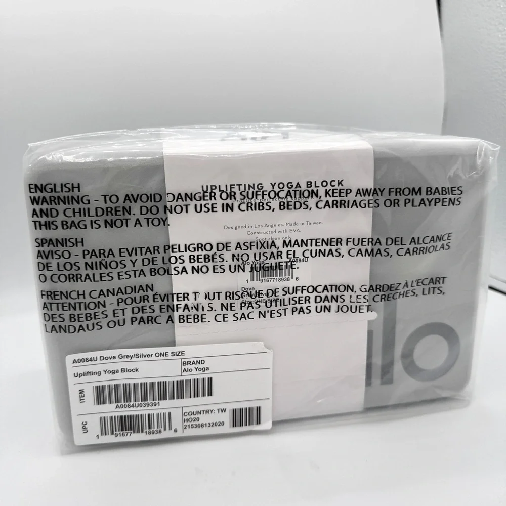 NWT ALO Yoga Uplifting Yoga Block in Dove Grey brand new - Picture 6 of 9
